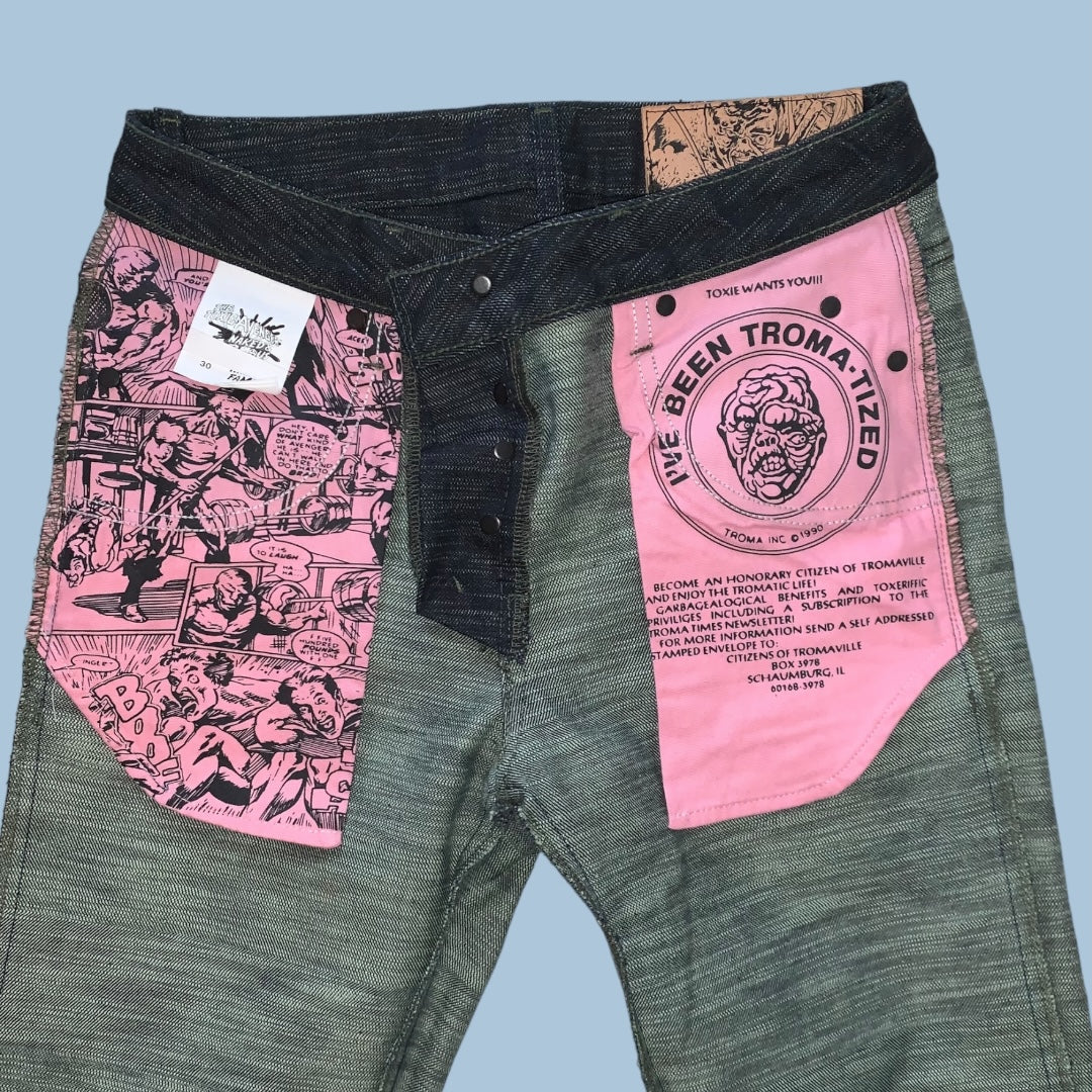 NAKED & FAMOUS TOXIC AVENGER SUPER GUY - SZ 30